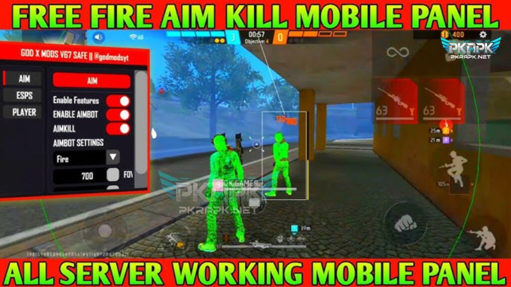 Features of God X Mods Free Fire APK