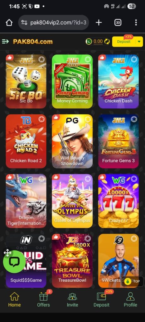 Popular Games on Pak804